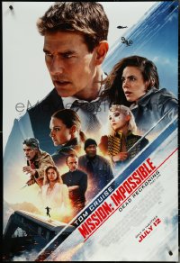 6c0832 MISSION: IMPOSSIBLE DEAD RECKONING PART ONE advance DS 1sh 2023 Cruise, Ferguson & top cast!