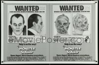 6c0834 MONSTER SQUAD advance 1sh 1987 wacky wanted poster mugshot images of Dracula & the Mummy!