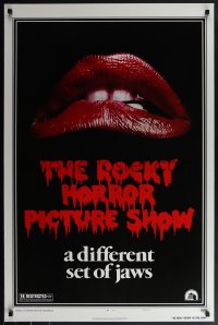 6c0904 ROCKY HORROR PICTURE SHOW 1sh R1980s classic lips, a different set of jaws!
