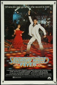 6c0911 SATURDAY NIGHT FEVER int'l 1sh 1977 best image of disco John Travolta & Karen Lynn Gorney!