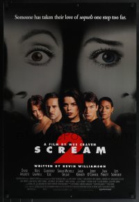 6c0917 SCREAM 2 1sh 1997 Wes Craven directed, Neve Campbell, Courteney Cox