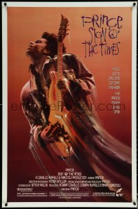 6c0928 SIGN 'O' THE TIMES 1sh 1987 rock and roll concert, great image of Prince w/guitar!