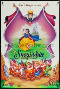6c0934 SNOW WHITE & THE SEVEN DWARFS DS 1sh R1993 Disney animated cartoon fantasy classic!