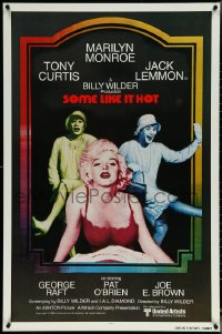 6c0937 SOME LIKE IT HOT int'l 1sh R1980 sexy Marilyn Monroe, Tony Curtis & Lemmon in drag!