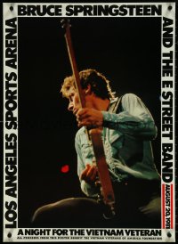 6c0561 BRUCE SPRINGSTEEN 22x31 music poster 1981 A Night For the Vietnam Veteran, ultra rare!