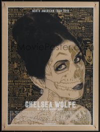 6c0246 CHELSEA WOLFE 18x24 music poster 2016 North American Tour, Brian Ewing art!