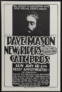 6c0249 DAVE MASON/NEW RIDERS OF THE PURPLE SAGE/CATE BROS signed 11x17 music poster 1976 by Tuten!