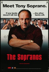 6c0542 SOPRANOS tv poster 1999 James Gandolfini as Tony Soprano, a new original series!