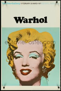 6c0525 TATE GALLERY WARHOL 20x30 English museum/art exhibition 1971 best Andy art of Marilyn Monroe!