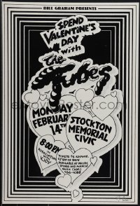 6c0281 TUBES signed 15x22 music poster 1978 by Randy Tuten, Stockton Memorial, ultra rare!