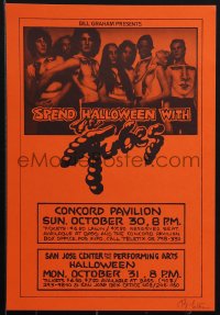 6c0282 TUBES signed 12x17 music poster 1977 by Randy Tuten, San Jose Concord Pavilion, ultra rare!