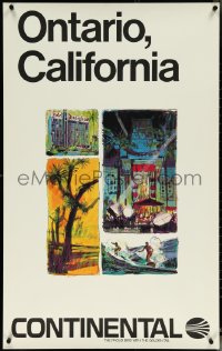 6c0594 CONTINENTAL ONTARIO CALIFORNIA 25x40 travel poster 1960s Boyle art, different & ultra rare!