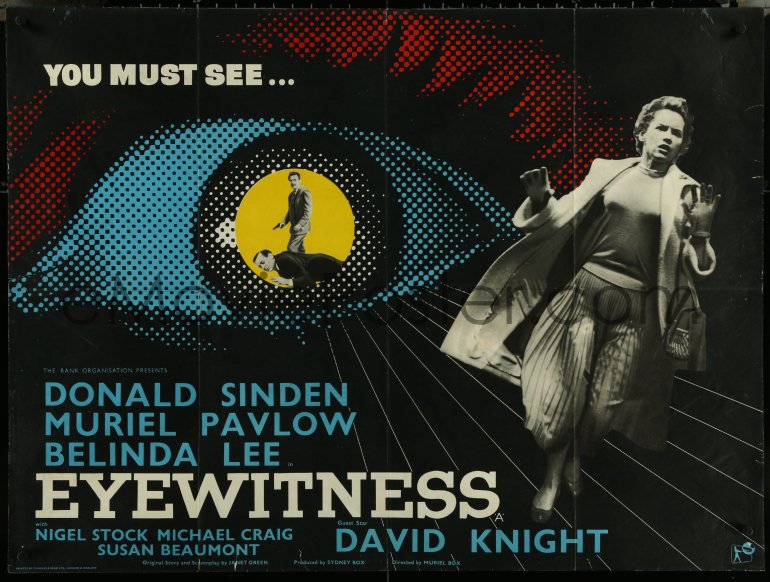 EMoviePoster.com Image For: 6c0033 EYEWITNESS British Quad 1956 Donald ...