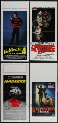 6d0698 LOT OF 10 FORMERLY FOLDED HORROR/SCI-FI/FANTASY ITALIAN LOCANDINAS 1970s-1980s cool images!