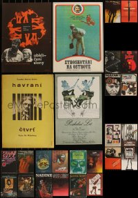 6d0653 LOT OF 26 MOSTLY UNFOLDED CZECH POSTERS 1970s-1980s great images from a variety of movies!