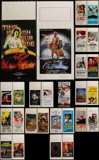 6d0662 LOT OF 27 FORMERLY FOLDED 1960s-2010s ITALIAN LOCANDINAS 1960s-2010s cool movie images!