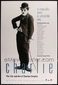 6d0761 LOT OF 8 UNFOLDED SINGLE-SIDED CHARLIE: THE LIFE & ART OF CHARLES CHAPLIN VIDEO POSTERS 2003