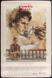 6d0980 LOT OF 6 UNFOLDED SINGLE-SIDED RUMBLE FISH ONE-SHEETS 1983 Matt Dillon, Rourke, Coppola