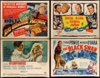 6d0647 LOT OF 4 MOSTLY FORMERLY FOLDED HALF-SHEETS 1950s-1960s a variety of cool movie images!