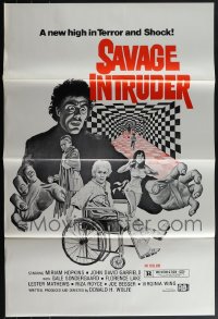 6d0915 LOT OF 11 FORMERLY TRI-FOLDED SAVAGE INTRUDER ONE-SHEETS 1968 Miriam Hopkins, Sondergaard!