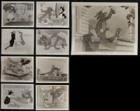 6d0520 LOT OF 9 TOM & JERRY 8X10 STILLS 1940s great images of the cartoon cat & mouse!