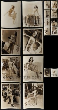 6d0493 LOT OF 18 8X10 STILLS OF SEXY MGM ACTRESSES IN SWIMSUITS 1940s-1950s beautiful ladies!