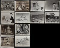 6d0511 LOT OF 12 1940S WALT DISNEY 8X10 STILLS 1940s great scenes from mostly animated movies!