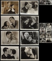 6d0492 LOT OF 18 MOSTLY 1930S 8X10 STILLS 1930s scenes & portraits from a variety of movies!