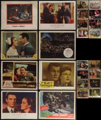 6d0413 LOT OF 24 LOBBY CARDS 1930s-1950s great scenes from a variety of different movies!