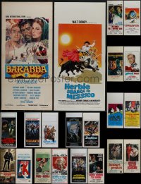 6d0667 LOT OF 25 FORMERLY FOLDED 1960s-1990s ITALIAN LOCANDINAS 1960s-1990s cool movie images!