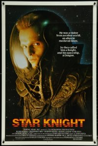 6d0820 LOT OF 25 UNFOLDED SINGLE-SIDED 27X41 STAR KNIGHT ONE-SHEETS 1986 Klaus Kinski, sci-fi!