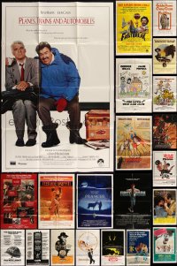 6d0214 LOT OF 93 FOLDED ONE-SHEETS 1970s-1990s great images from a variety of different movie!