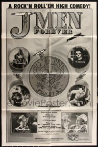 6d0292 LOT OF 16 FOLDED J-MEN FOREVER ONE-SHEETS 1979 a marijuana rock'n roll'em high comedy!