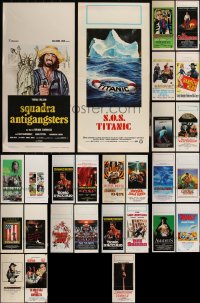 6d0661 LOT OF 27 FORMERLY FOLDED 1970s-1990s ITALIAN LOCANDINAS 1970s-1990s a variety of cool movie images!