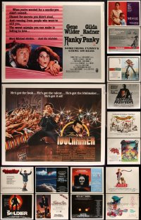 6d0636 LOT OF 20 MOSTLY UNFOLDED 1980S HALF-SHEETS 1980s a variety of cool movie images!