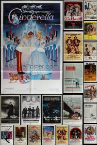 6d0257 LOT OF 26 FOLDED 1960s-1980s ONE-SHEETS 1960s-1980s great images from a variety of different movies!