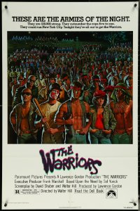 6f1347 WARRIORS 1sh 1979 Walter Hill, great David Jarvis artwork of the armies of the night!