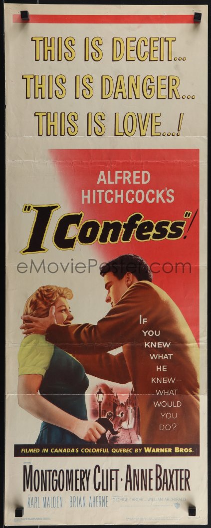 EMoviePoster.com Image For: 6g0230 I CONFESS Insert 1953 Alfred ...