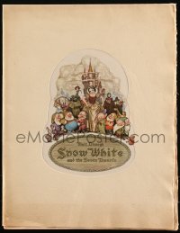 6h0102 SNOW WHITE & THE SEVEN DWARFS world premiere souvenir program book 1938 Tenggren, ultra rare!