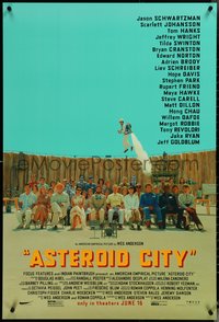 6k0551 ASTEROID CITY advance DS 1sh 2023 great wacky image of Jason Schwartzman with huge top cast!
