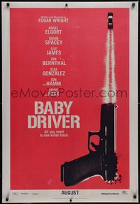 6k0555 BABY DRIVER teaser DS 1sh 2017 Ansel Elgort in the title role, Spacey, James, Jon Bernthal!