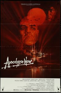 6p0902 APOCALYPSE NOW 1sh 1979 Francis Ford Coppola, classic Bob Peak art of Brando and Sheen!