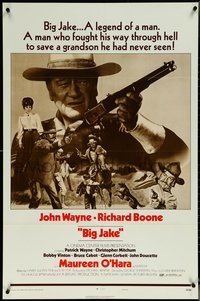 6p0918 BIG JAKE style B 1sh 1971 John Wayne fought through hell to save a grandson he had never seen!