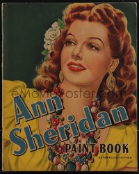 6p0331 ANN SHERIDAN Whitman Publishing softcover book 1944 Authorized Edition Paint Book, rare!