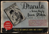 6p1322 DRACULA Armed Services Edition softcover book 1940s for soldiers to read in WWII, ultra rare!