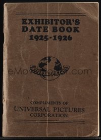 6p1323 UNIVERSAL DATE BOOK 1925-26 softcover book 1925 Hoot Gibson, Mary Philbin, ultra rare!