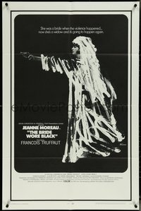 6p0936 BRIDE WORE BLACK 1sh 1968 Francois Truffaut's La Mariee Etait en Noir, Rene Ferraci artwork!