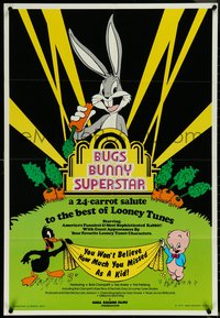 6p0939 BUGS BUNNY SUPERSTAR 25x36 1sh 1975 a 24-carrot salute to the best of Looney Tunes!