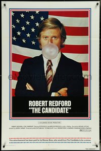 6p0942 CANDIDATE 1sh 1972 great image of candidate Robert Redford blowing a bubble!