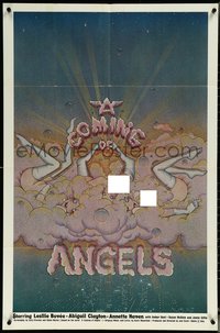 6p0958 COMING OF ANGELS 1sh 1977 Leslie Bovee, Jamie Gillis, unusual sexy artwork!